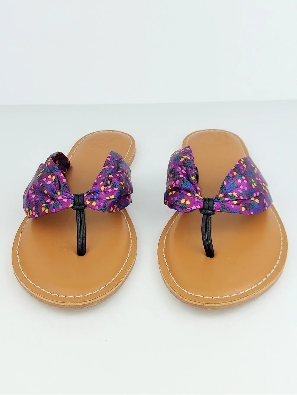 Matilda Jane Purple Floral Slide Sandals 8